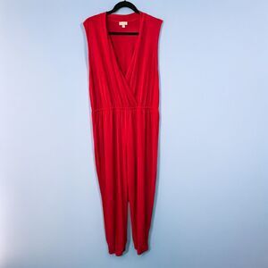 Charming Charlie Women's Red Jumpsuit - XL